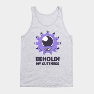 Behold my cuteness - Fantasy Funny Art Kids Tank Top